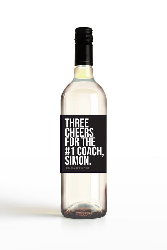 Three Cheers, PERSONALISED.